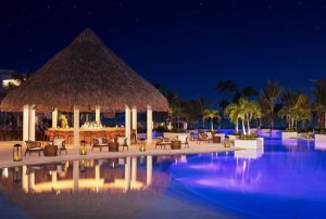 secrets cap cana pool at night